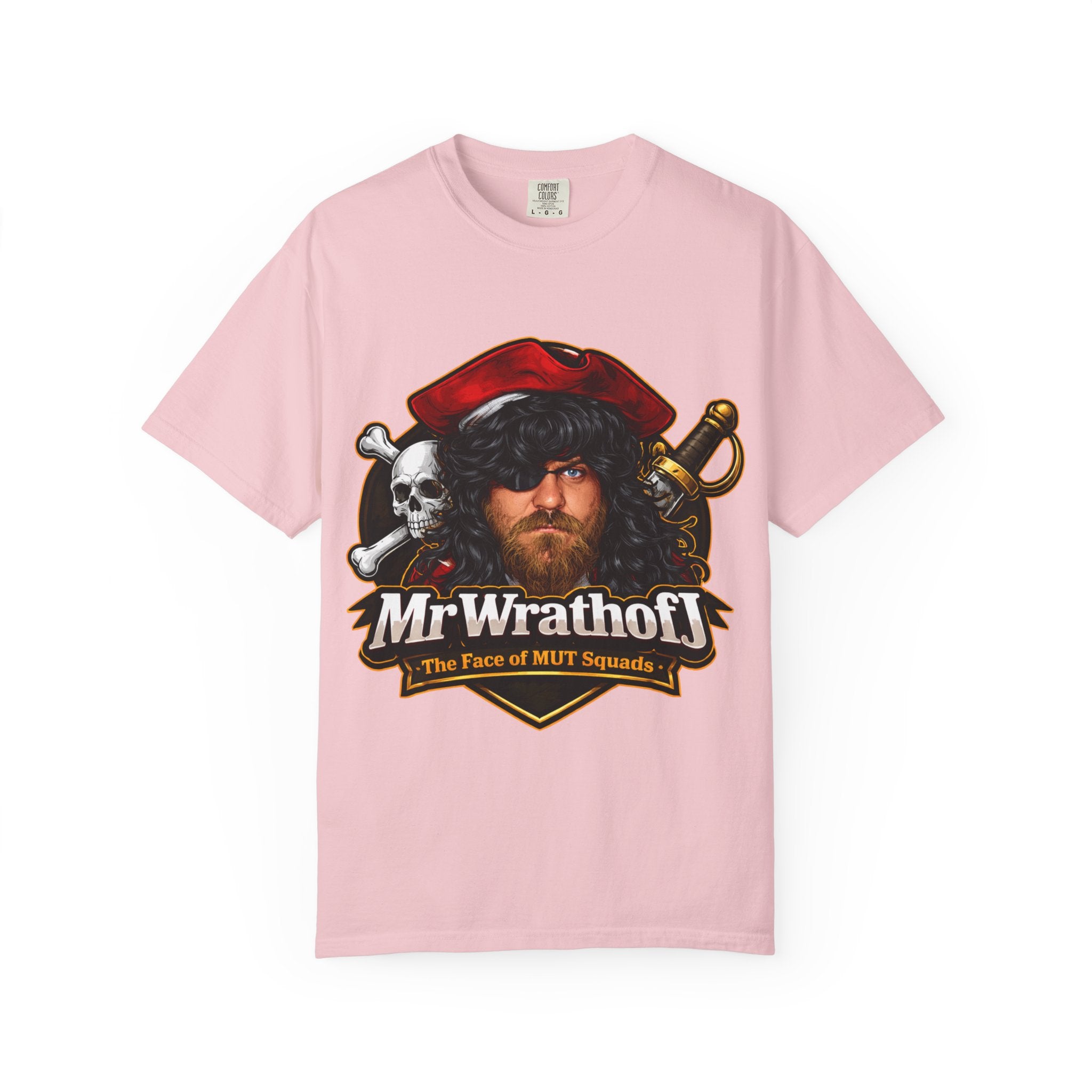 Pirate Portrait T‑Shirt — "MrWrathofJ" Retro Pirate Face Graphic Tee