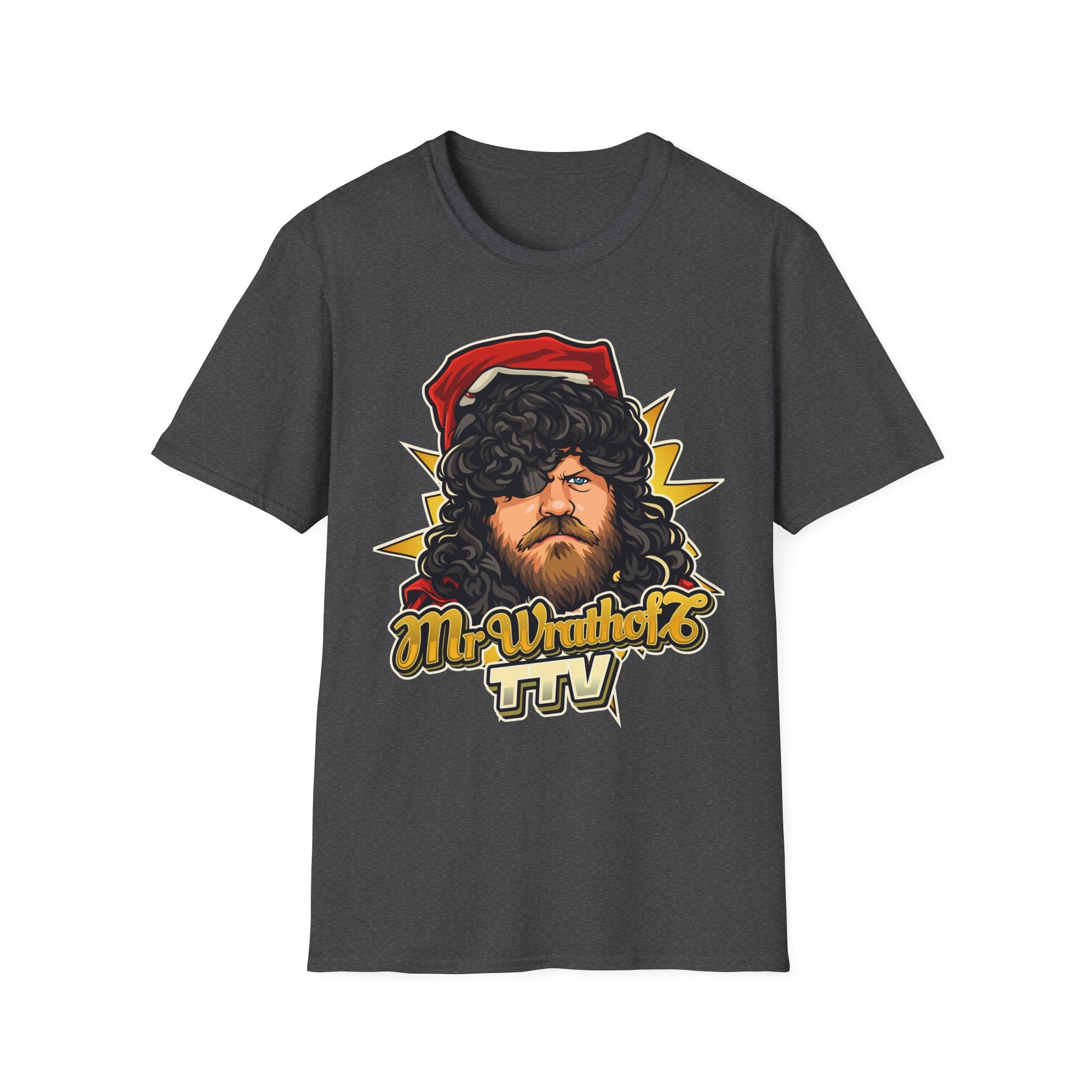 Graphic T-Shirt — '3 Spies One Eye' & Portrait Gaming Crew Tee
