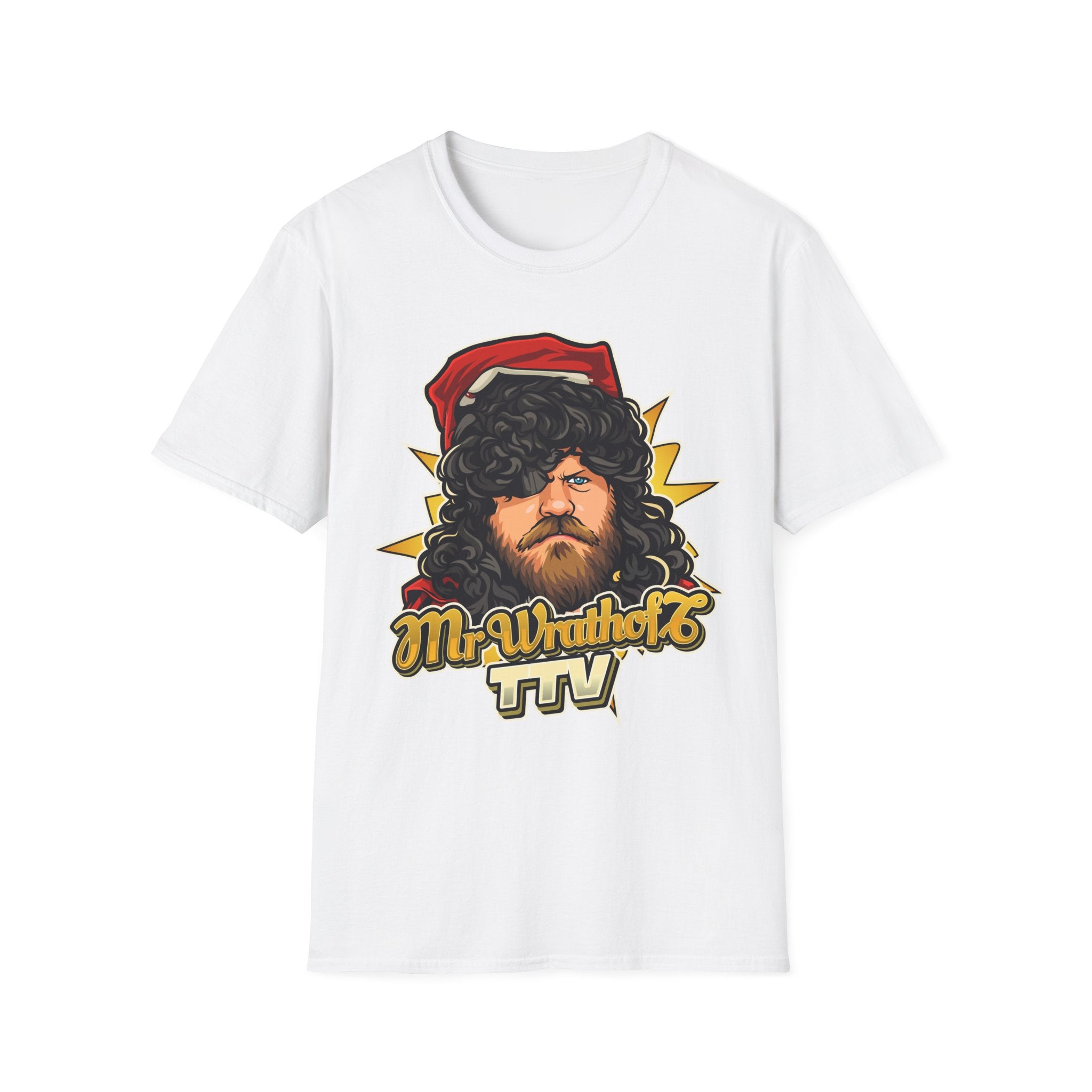 Graphic T-Shirt — '3 Spies One Eye' & Portrait Gaming Crew Tee