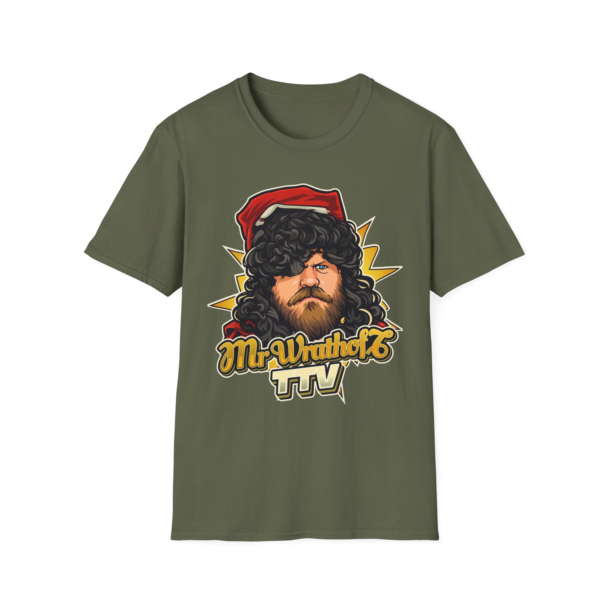 Graphic T-Shirt — '3 Spies One Eye' & Portrait Gaming Crew Tee