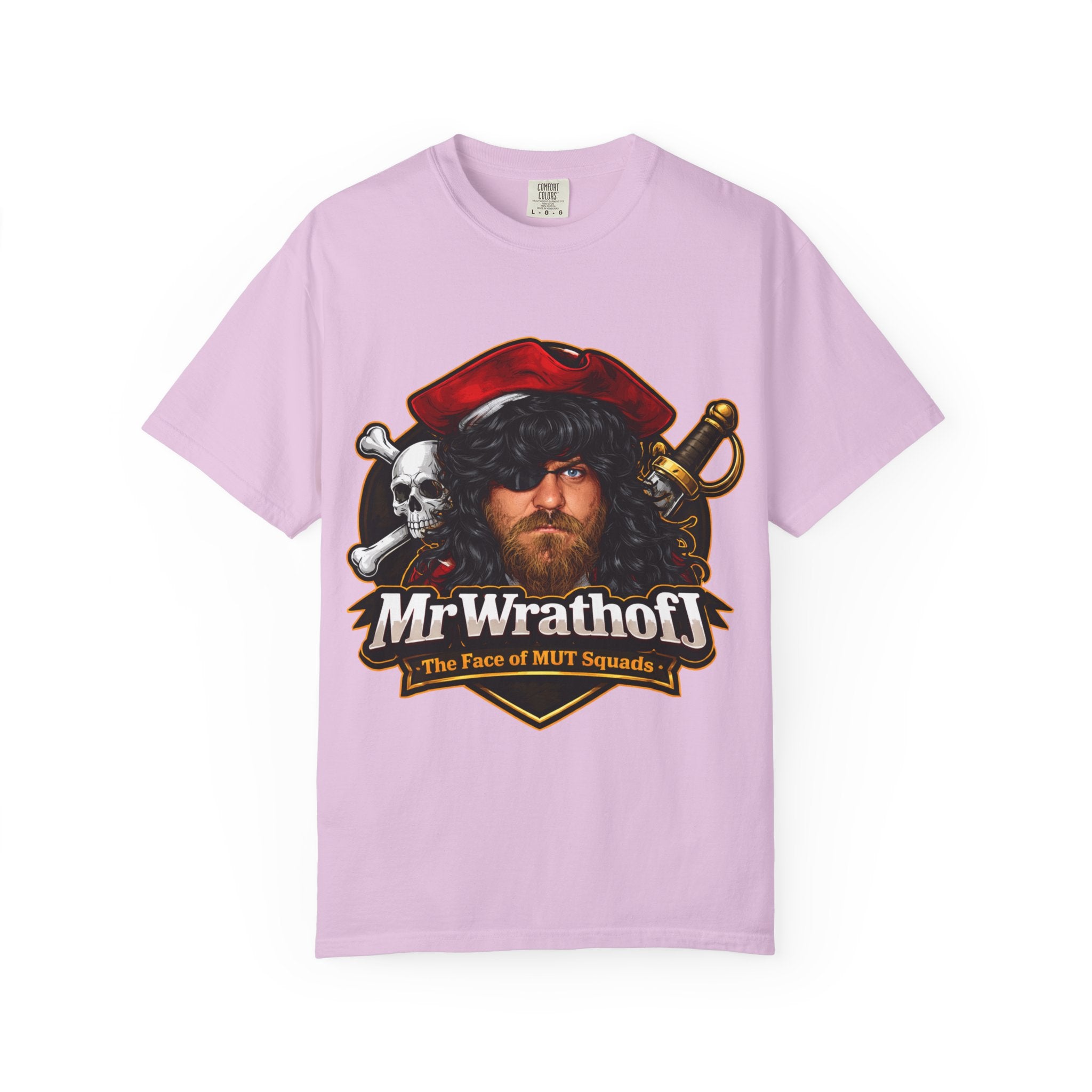 Pirate Portrait T‑Shirt — "MrWrathofJ" Retro Pirate Face Graphic Tee