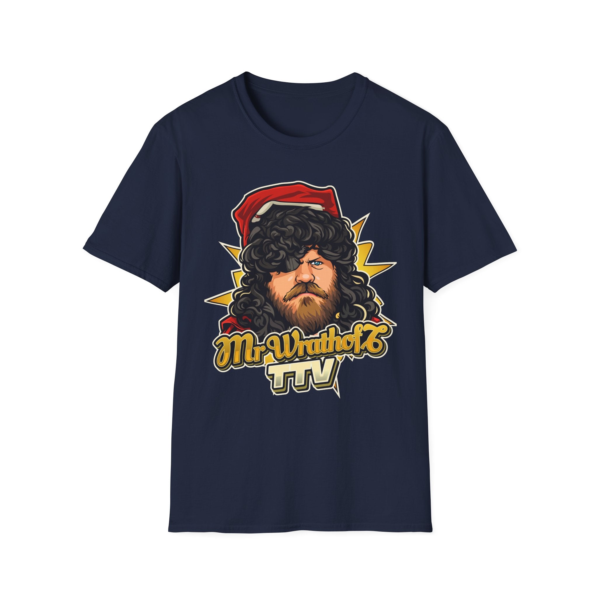 Graphic T-Shirt — '3 Spies One Eye' & Portrait Gaming Crew Tee