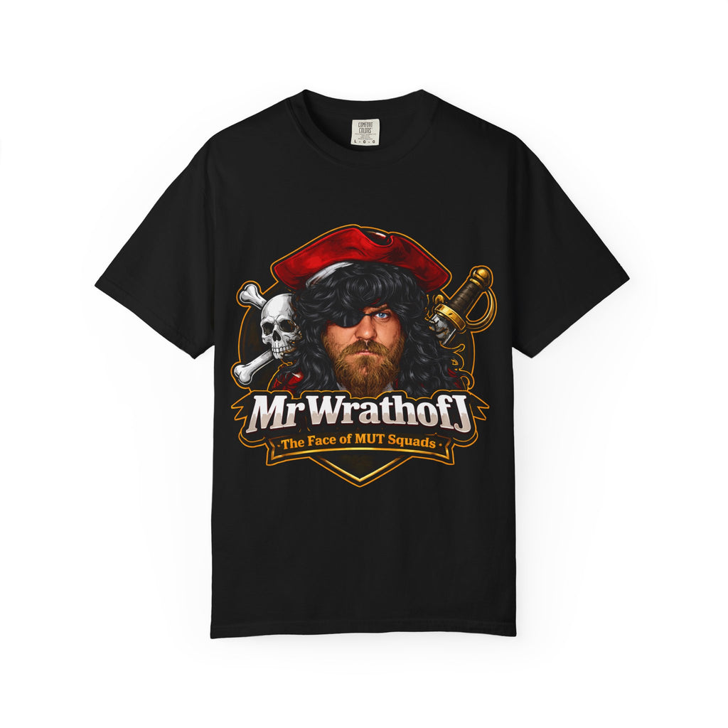 Pirate Portrait T‑Shirt — "MrWrathofJ" Retro Pirate Face Graphic Tee